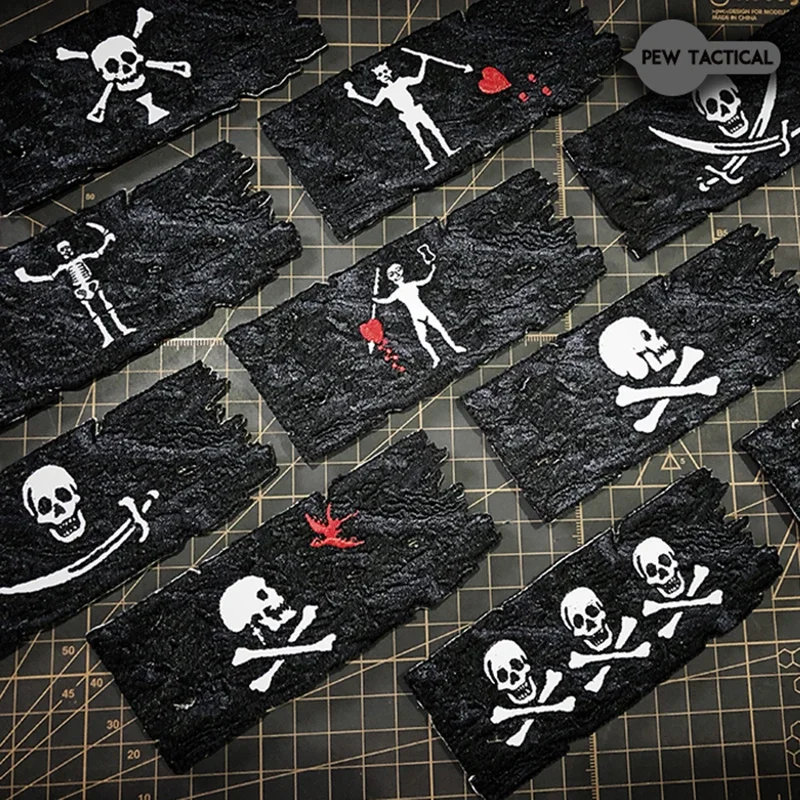 

Golden Age Ten Pirate Flags Magic Badge Tactical Outdoor Personality Armband