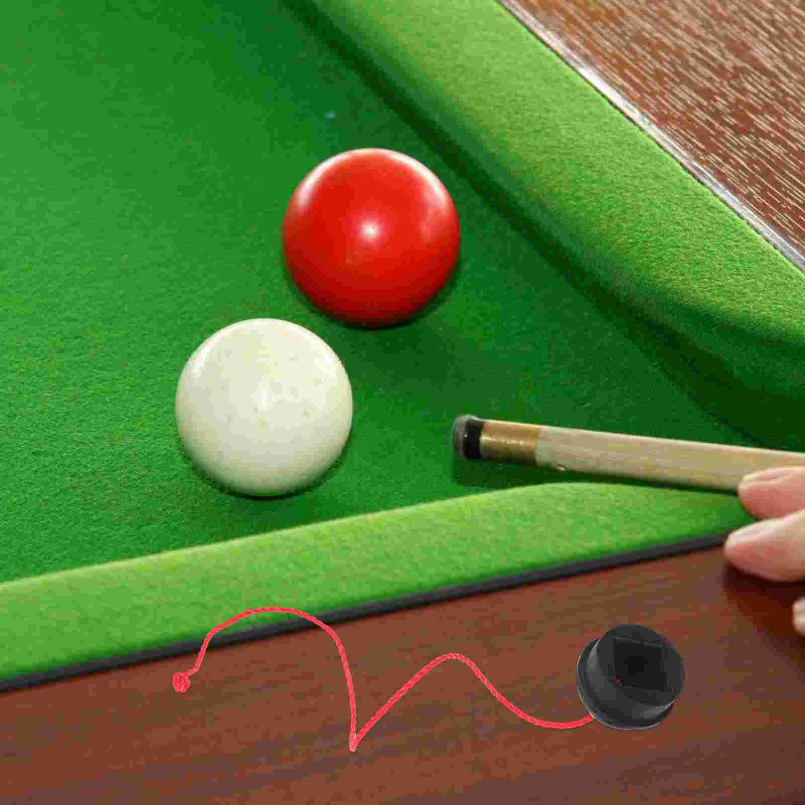 Portable Snooker Rubber Cap Chocolate Powder Protective Box Holder For Billiard Supply Ergonomic Pool Chalk Holder