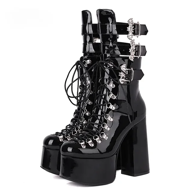 Elite Buckle Platform Boots