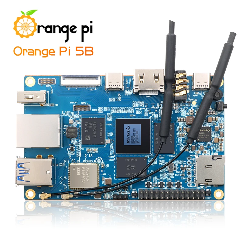 Orange Pi-5B 16G RAM + 128G EMMC 64 Ʈ Rockchip RK3588S   º,  + BT ⰡƮ Lan Ʈ ̴ PC ̱  ǻ