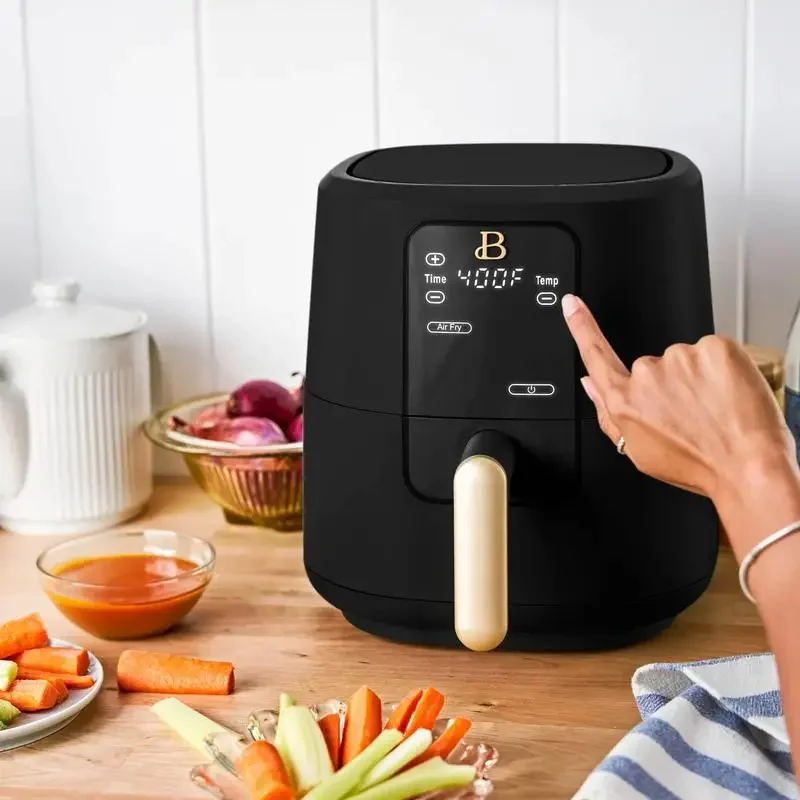 3 Qt Air Fryer with TurboCrisp Technology, Black Sesame by Drew Barrymore 4