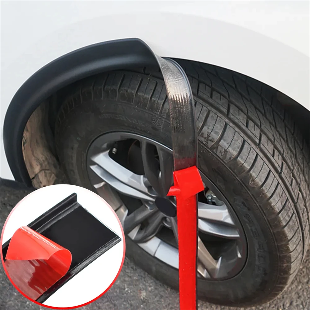 

​Universal Fender Flares Car Wheel Arches Wing Expander Arch Eyebrow Mudguard Lip Body Kit Protector Cover Mud Guard Accessories