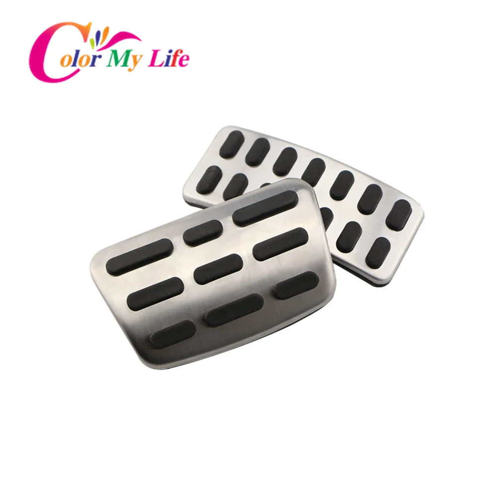 Stainless Steel Car Accelerator Gas Brake Pedal Clutch Pedals Case for Hyundai Verna Solaris Sedan Hatchback 2012-2015 Parts car pedals