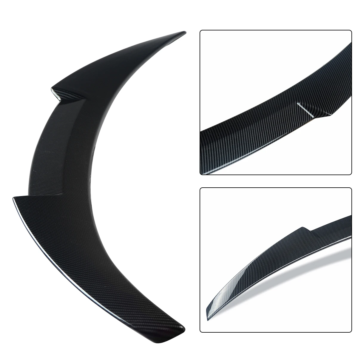 M4 Type Carbon Look Rear Trunk Spoiler Wing Lip For BMW G20 3 Series 330i 19-22