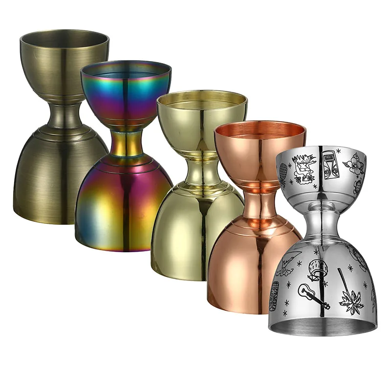 Bar Bell Jigger Cocktail Jigger, In Acciaio Inox Commerciale 2Oz. / 1Oz. Misurazione Jigger Bar Tools Accessori Per Barre