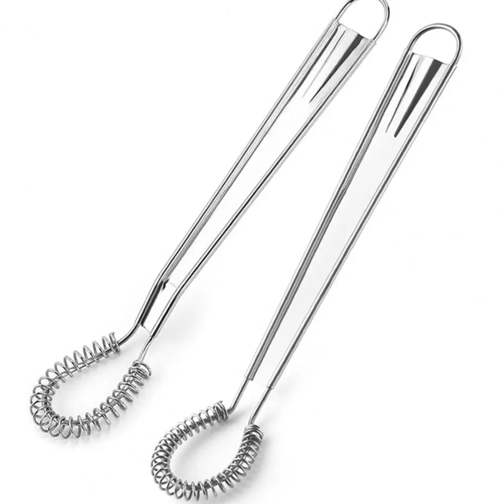 Egg Mixer Sturdy Good Elasticity Stainless Steel Hand Held Spring Whisk Kitchen Stainless Steel Egg Beater