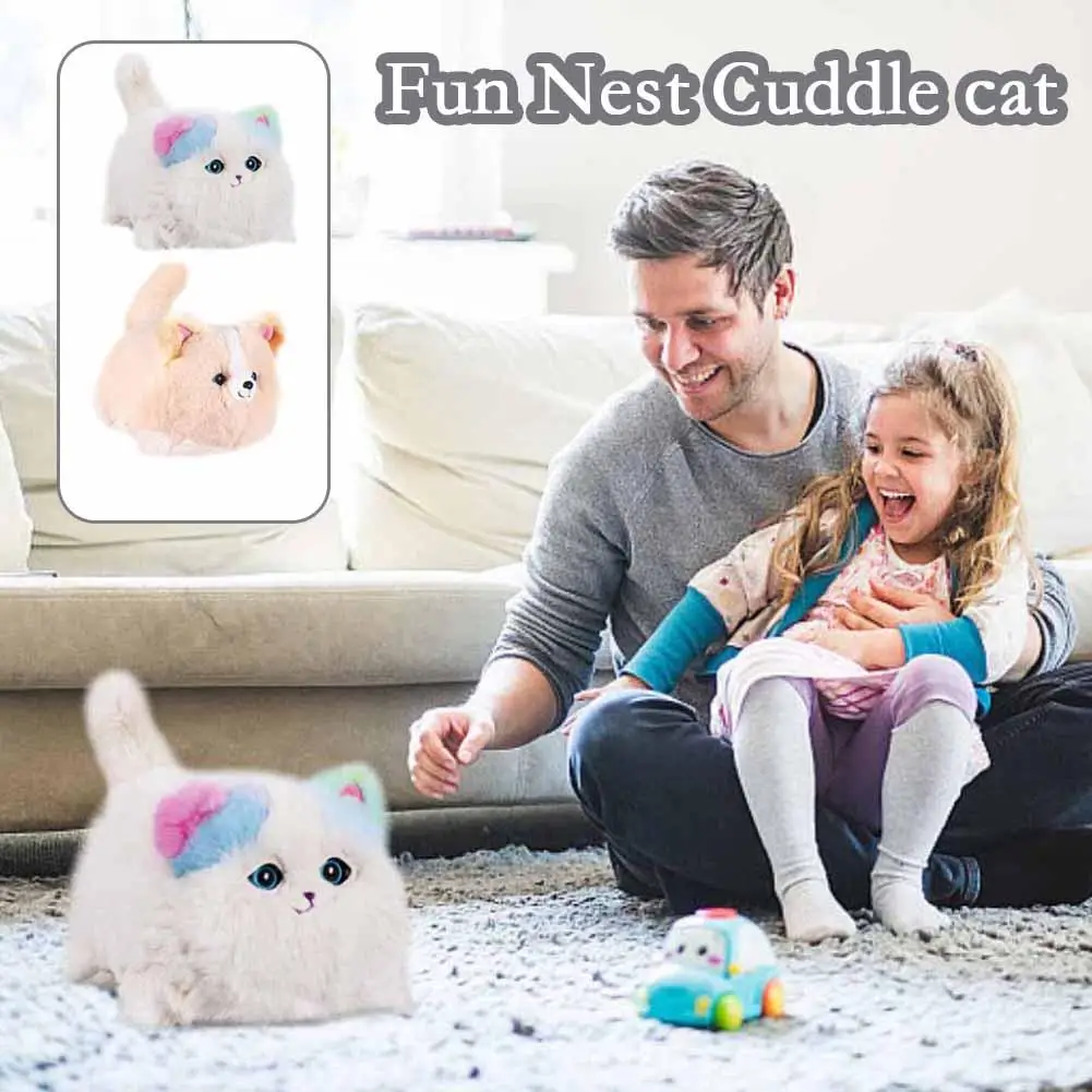 

Cute Talking Cat Plush Toy Electric Interactive Cat Stuffed Animal Meowing Tail Wagging Head Nodding Cat Pet Toy For Kids G T5X5