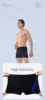 Swimming Trunks Men's Professional Quick-drying Anti-embarrassment Large Size Flat Angle Men's Swimsuits Soaking Spa Goggles Cap 3