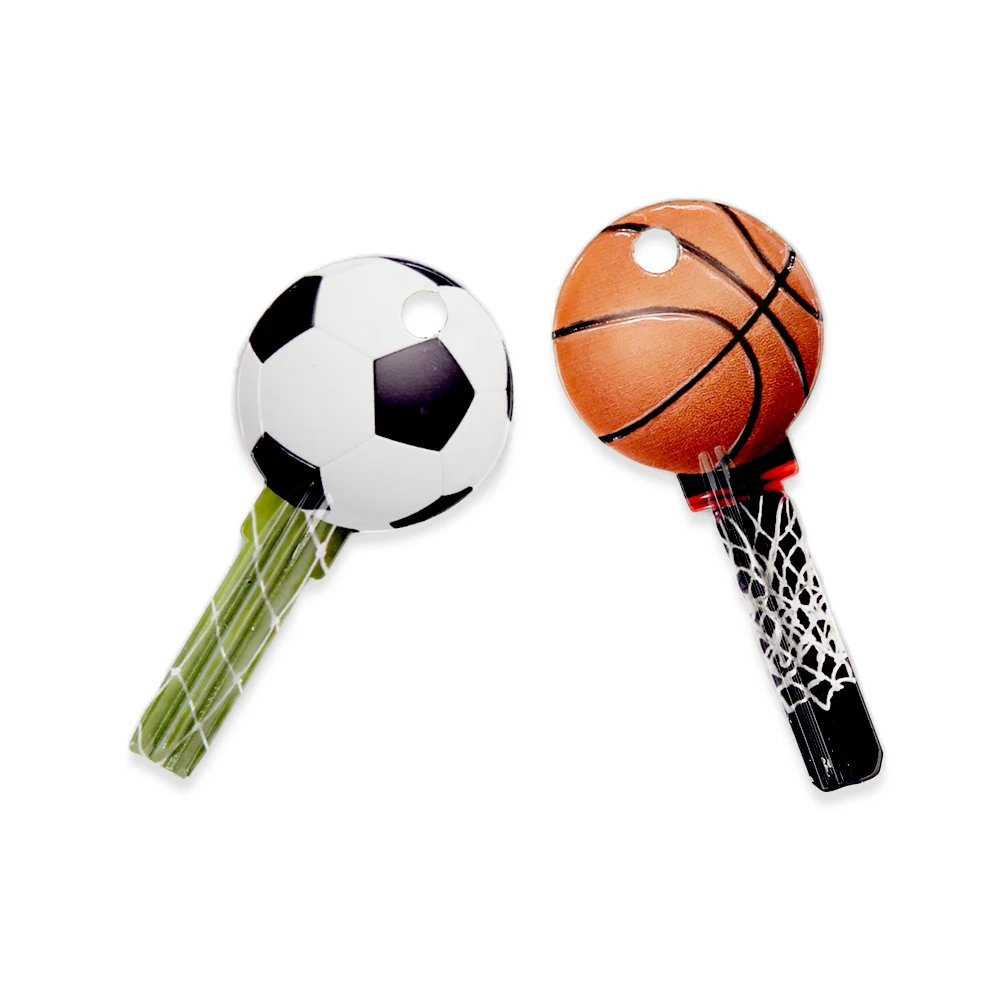 

5pcs/lot Basketball Football Shape Blank Keys Room Door Key blanks House Home Door Key Locksmith Supplies DIY