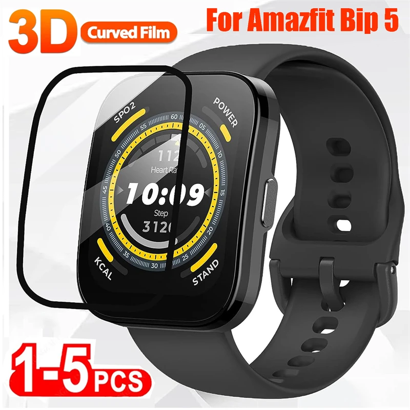 

Film For Amazfit Bip 5 3D Curved Full Coverage Soft Transparent Screen Protector Films for Huami Amazfit Bip 5 Cover Not Glass