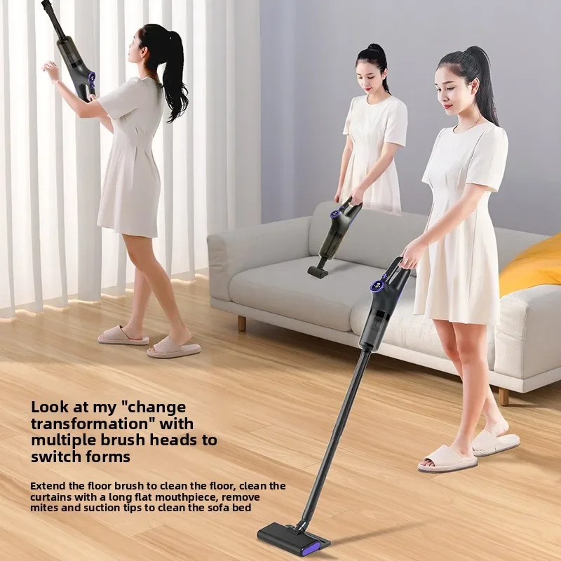 Multifunction Cordless Handheld Vacuum Cleaner 120W Powerful Suction Lightweight for Home Car Pet Hair Rechargeable Cleaner 2