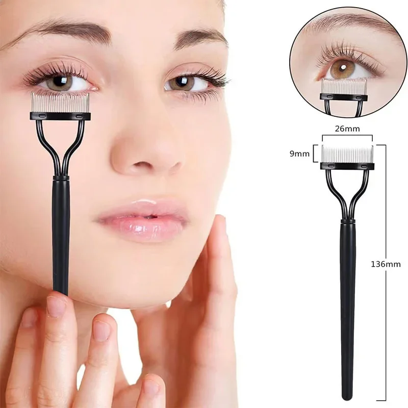 Eyelashes Brush Comb Eyelashes Brush Eyelash Curler Eyelash Accessories New Black Pink Eyelash Curler