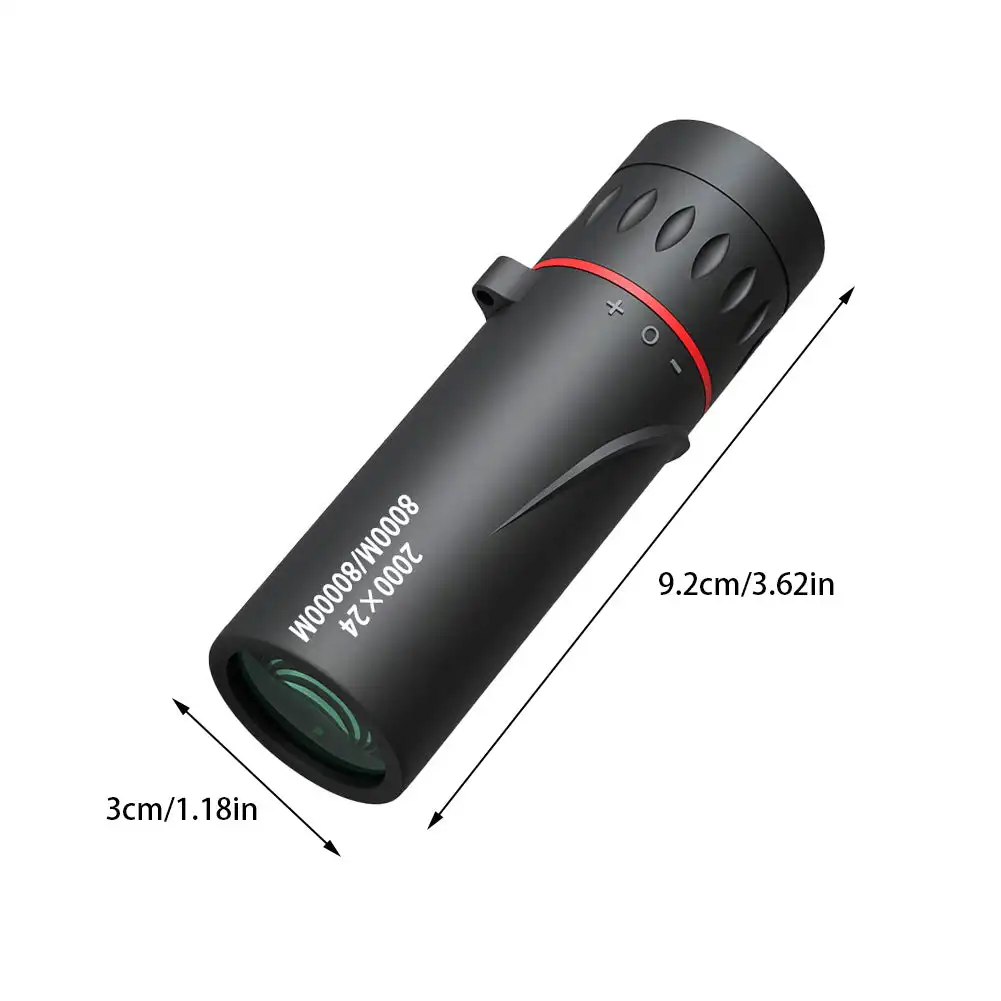 HD Binoculars 2000x24 Professional Monocular Telescope 8000 Meters Portable Eyepiece Binocularsin Pocket for Outdoor Camping 6