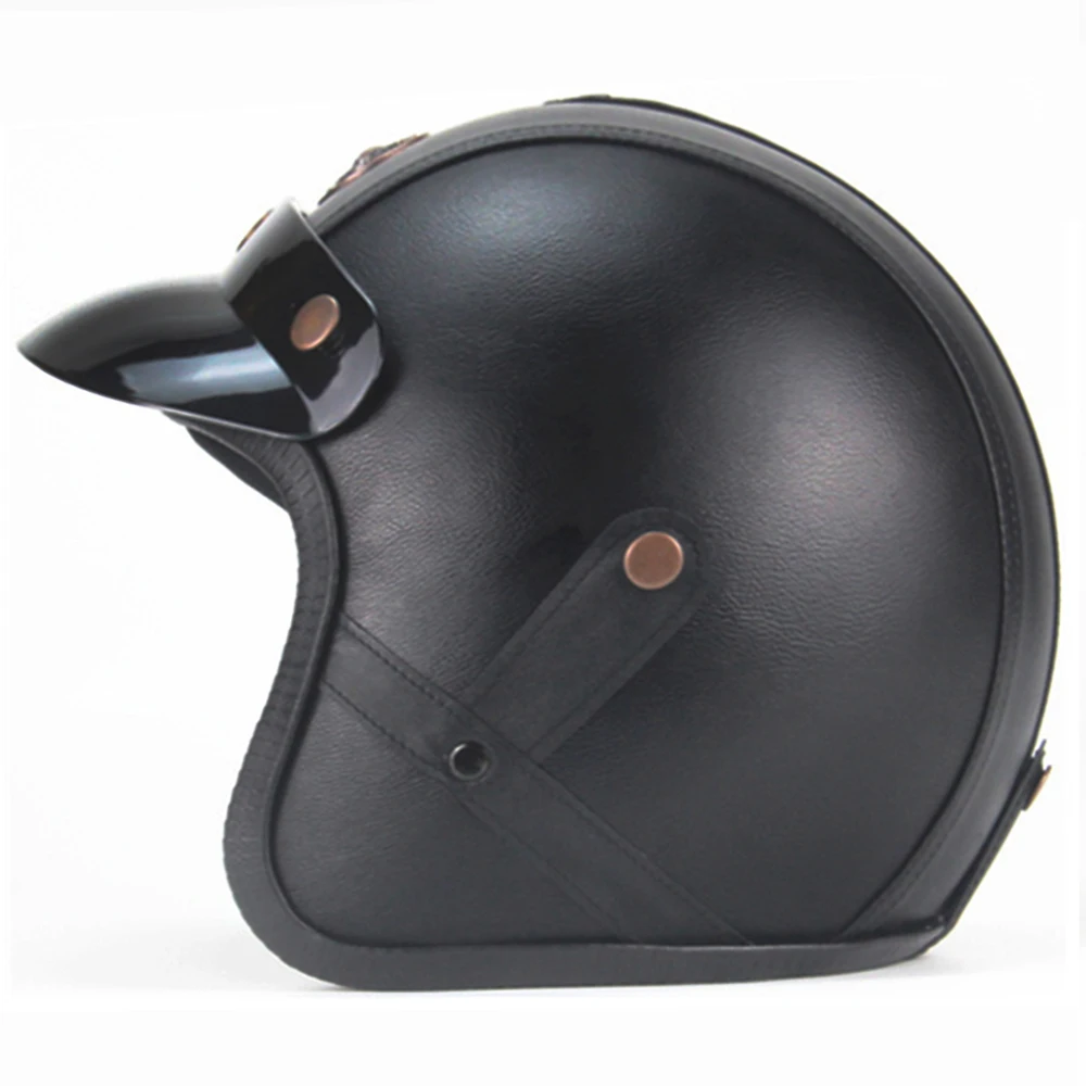 

Новинка Классический Универсальный мотоциклетный шлем Ретро Открытое лицо защита от холода головной убор для езды скутер с мужским мотоциклетным шлемом