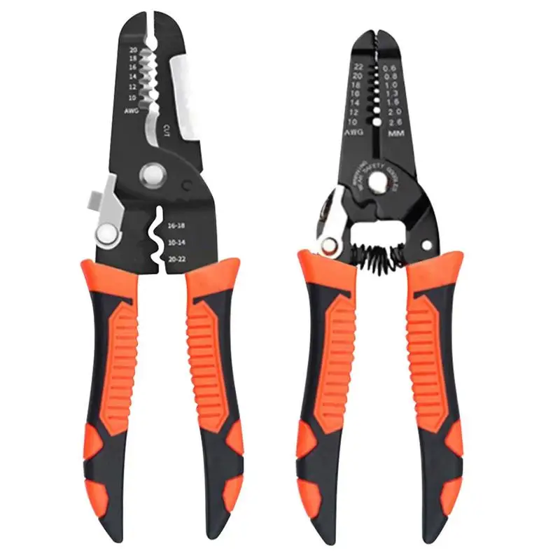 Wire Crimper Multi Tool Portable Cable Crimper 7/8 Inch Terminal Crimping Pliers Crimping Tools