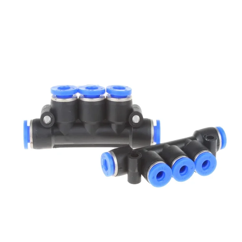 50/100/500/1000 PCS Pneumatic Plastic Five-Way Quick Connector-Air Compressor Accessories for Air Pipe-(4/6/8/10/12mm)