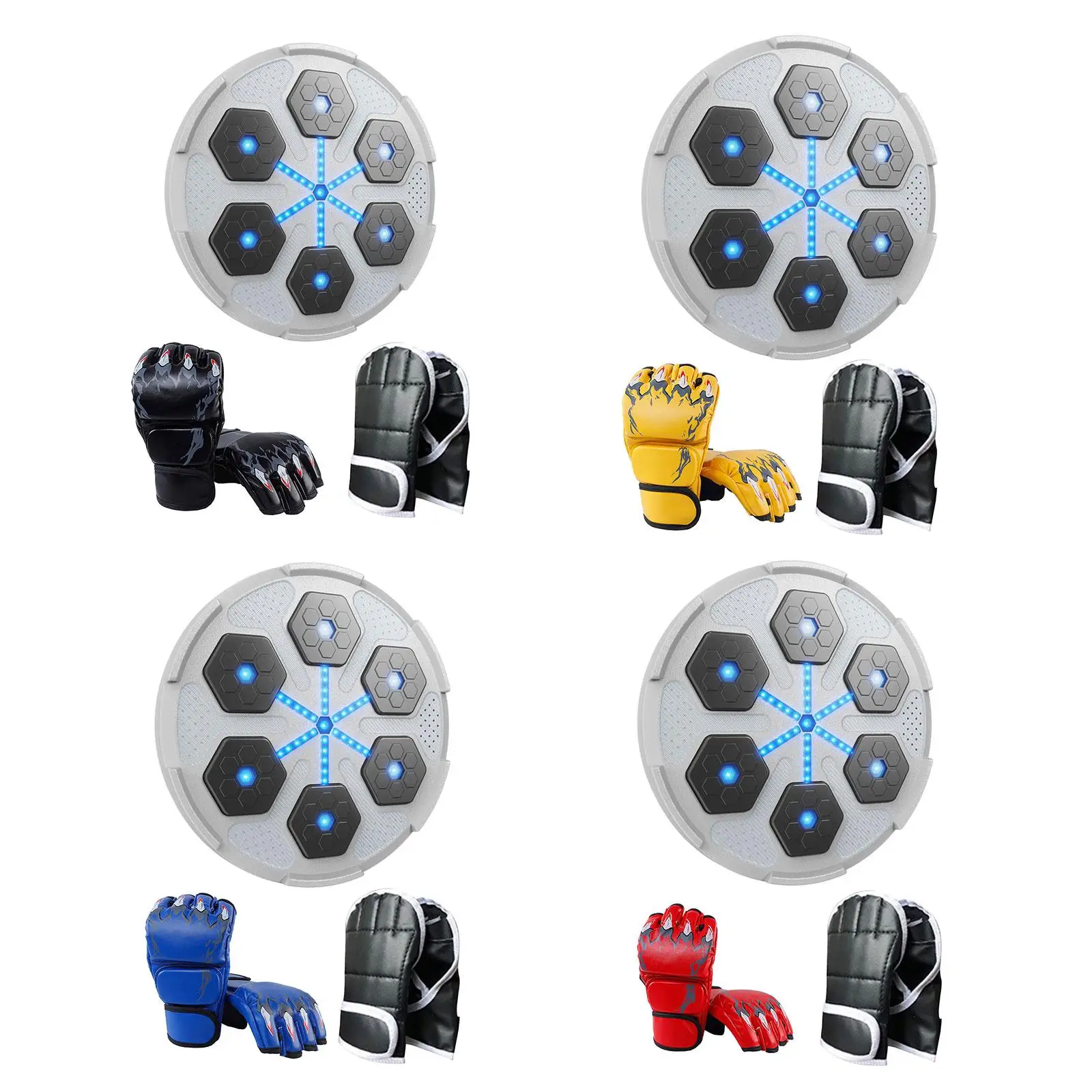 

Music Boxing Machine Electronic Music Boxing Wall Target Adults Smart Boxing Trainer for Indoor Karate Kickboxing Practice Home