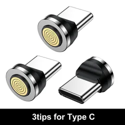 Magnetic Fast Charging USB - C Cable - 100W 5A High - Speed Charger Cord - 1.8m (3tips for Type C)