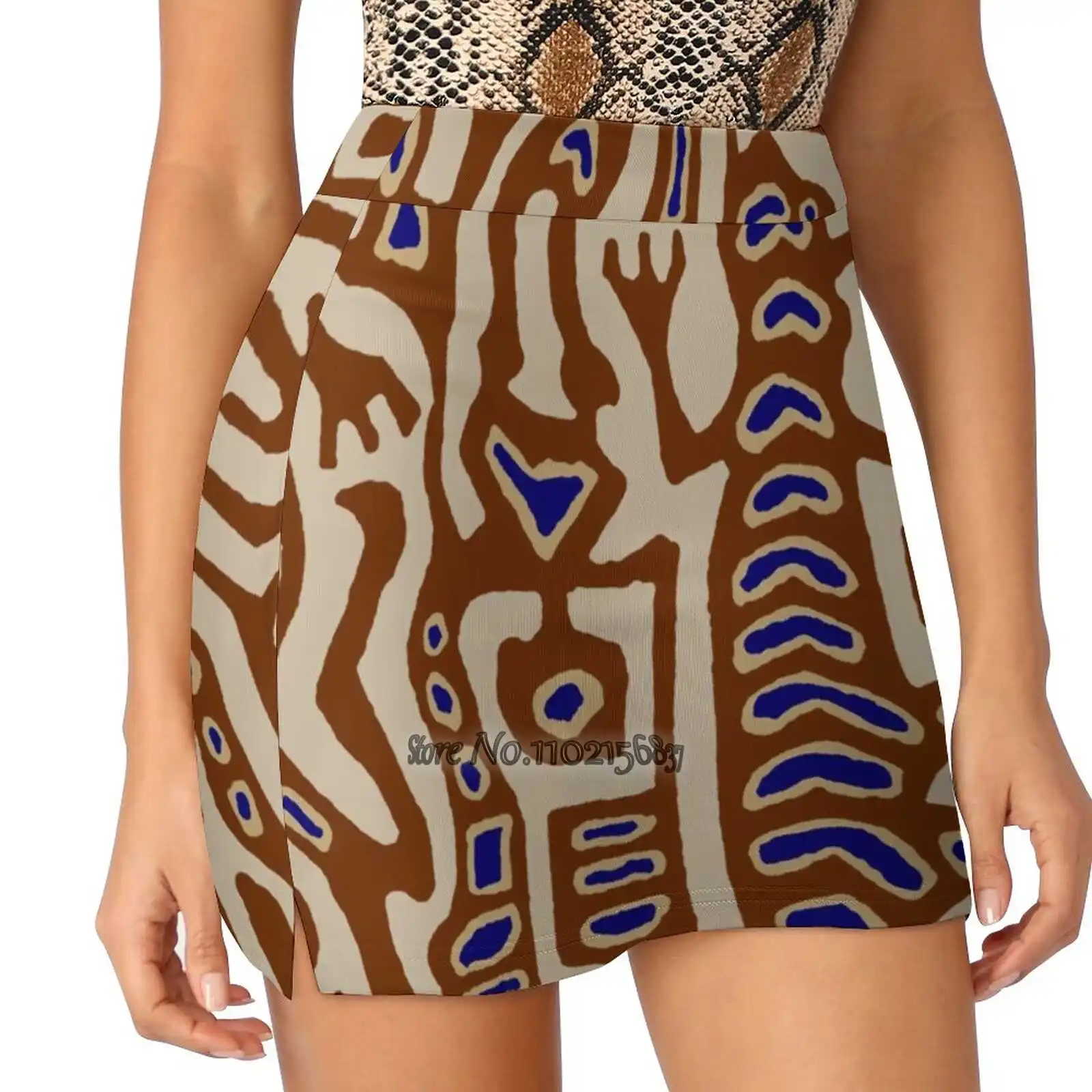 Sciamano Serpente Spirits - San Blas Islands S-4Xl Gonne Da Tennis Golf Fitness Athletic Shorts Gonna Con Tasca Per Telefono Sciamano