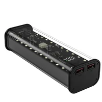 21700 Battery Storage Box 4 Slots DIY Power Bank Box for 21700 Charger Dual USB Output TypeC Input Black-BLife 1