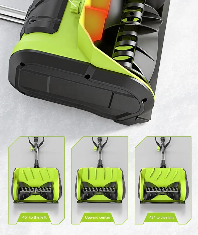 Cordless Electric Snow Shovel Blower 8M Throw Distance 900W Power for Fast Yard
