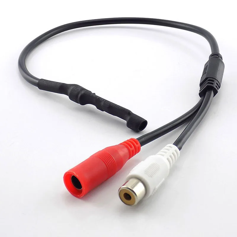 Sistema di videosorveglianza CCTV DC 12V con microfono audio e ingresso di alimentazione RCA per telecamere di sicurezza. C5 - immagine 3