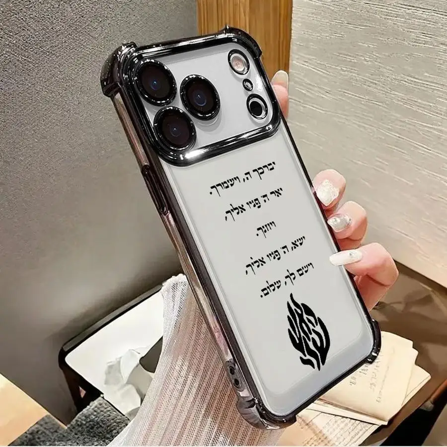 Schwarze, modische, transparente Handyhülle mit Flammenmuster für iPhone 13, 12, 11, Pro Max, 16e 17, Air 16, 15, 14 Plus