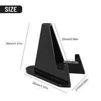 10pcs Black Acrylic Coin Display Stand Holders Small Easel Rack Card Commemorative Challenge Coin Capsule Holder Support 1