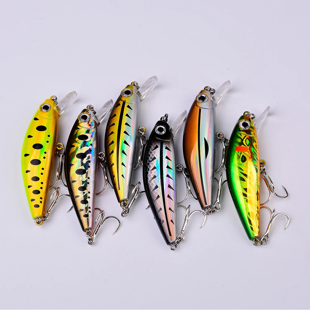 PROBEROS 1 Stück Bionischer Minnow Kunststoff-Wobbler Jerkbait, Künstlicher Harter Angelköder, Outdoor-Angelzubehör – Detail 9