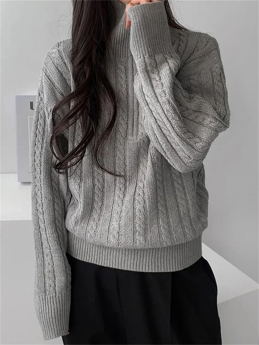 

Женский трикотажный свитер Alien Kitty, повседневный Свободный вязаный пуловер в стиле High Street, зима