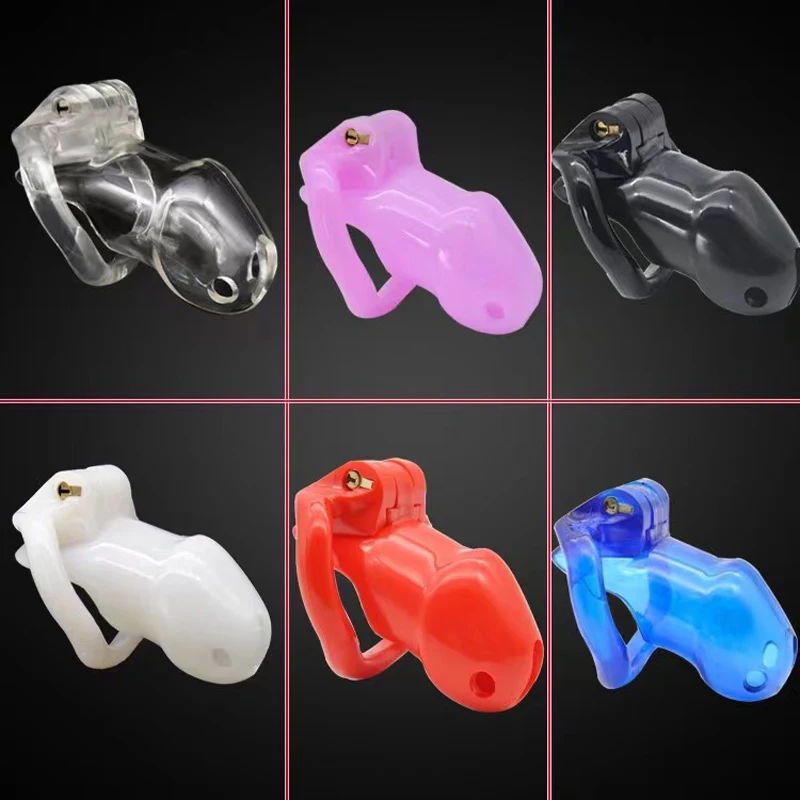 Resin Male Chastity Devices Sex Toys With 4 Penis Rings Chastity Lock Cock Cage Penis Sleeve Exotic Sex Product For Men 18+ penis chastity cage chastity lock sex toy chastity cage accessory penis cock ring