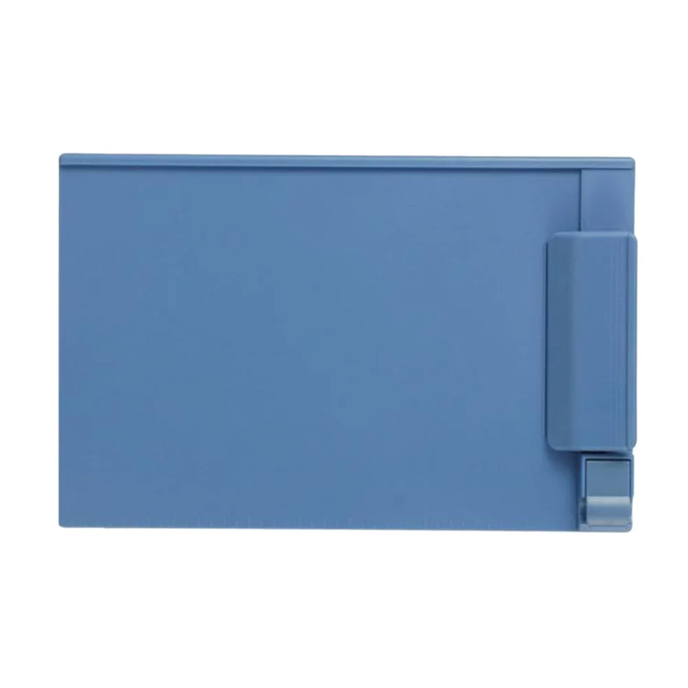 

Plastic A5 Clipboard Profile Clip Hardboard Paper Holder Writing Folders for School Classrooms Office (Sky-blue)