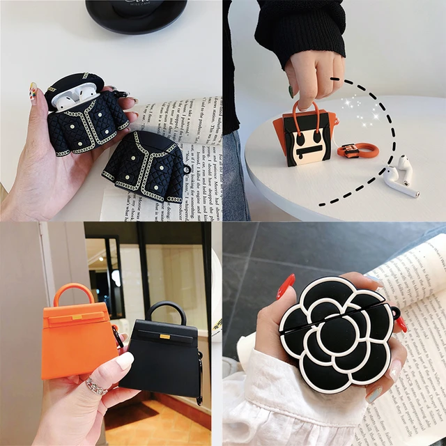 3D Luxurious Brand Handbag Tote Hobo Bag Headphone Cases For Apple