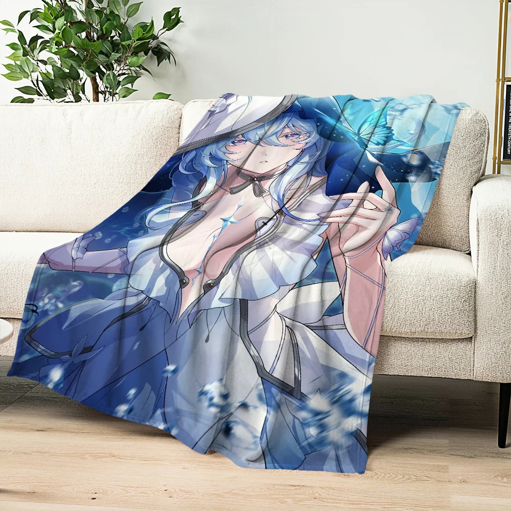 Game Wuthering Waves The Shorekeeper Blanket Plush Nap Sofa rug for Living Room Office Bedroom Birthday Home Travel Kid Gifts 2