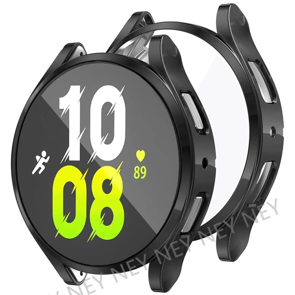 Premium TPU Protective Case with Full Cover Bumper and Screen Protector for Samsung Galaxy Smartwatches