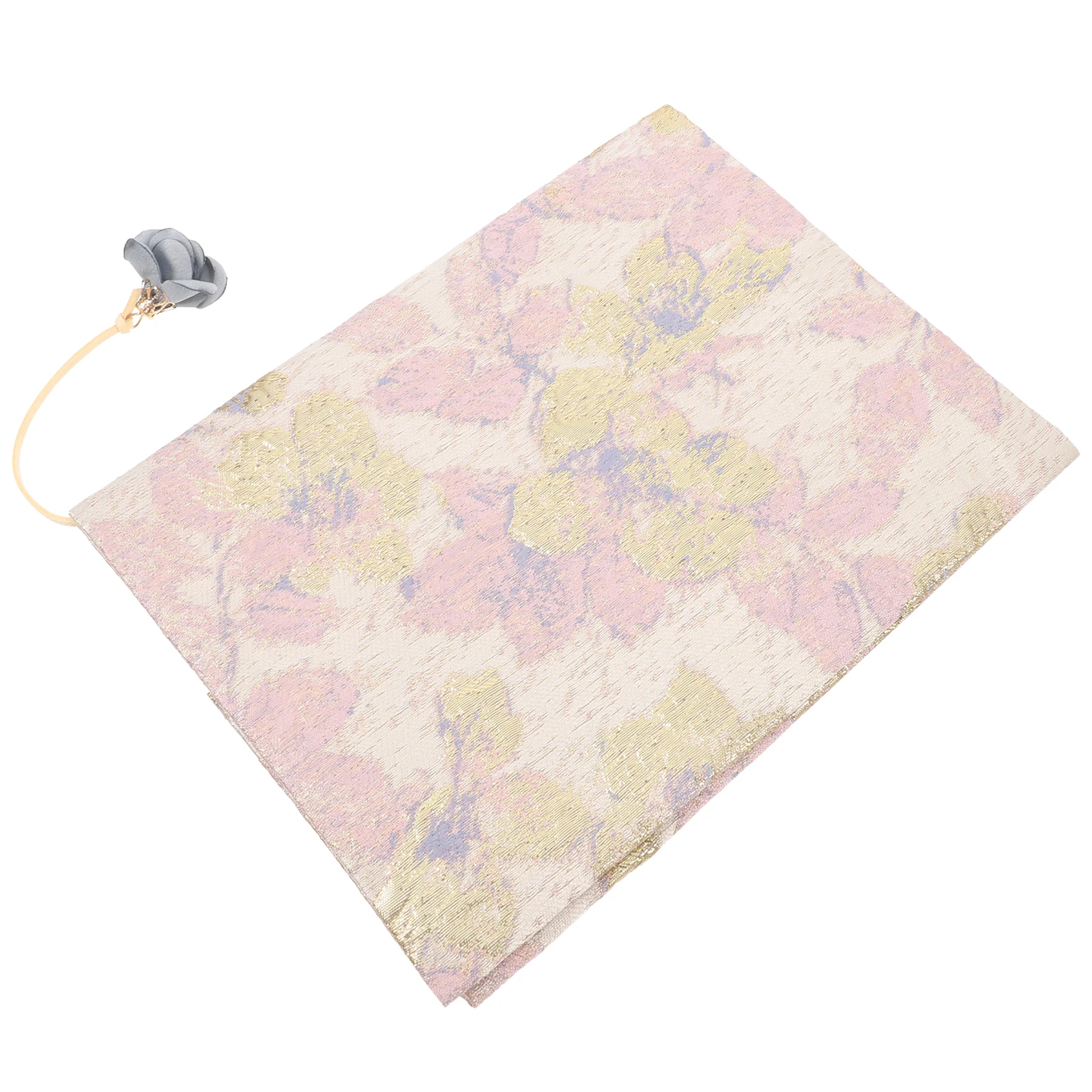 1pc Fabric Book Handmade Cloth Book Cover Satin Protective Sleeve A5 Size Adjustable Fit Notebook Case Cloth Pouch Book Sleeve - 5