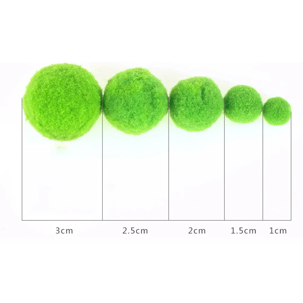Pack of 10 Mini Fluffy Pom Poms for Crafts and Home Decor