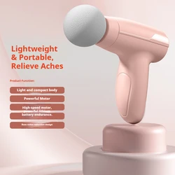 Compact High - Frequency Muscle Massager with Adjustable Speeds for Fitness and Relaxation (Cherry blossom pink)