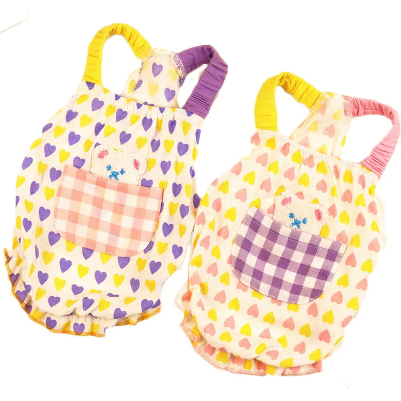 

Heart Pattern Dog Vest Hoodie, Summer Clothes for Small Dogs, Suspenders for Girls, Sleeveless Shirt, Sweatshirt for York, XXL