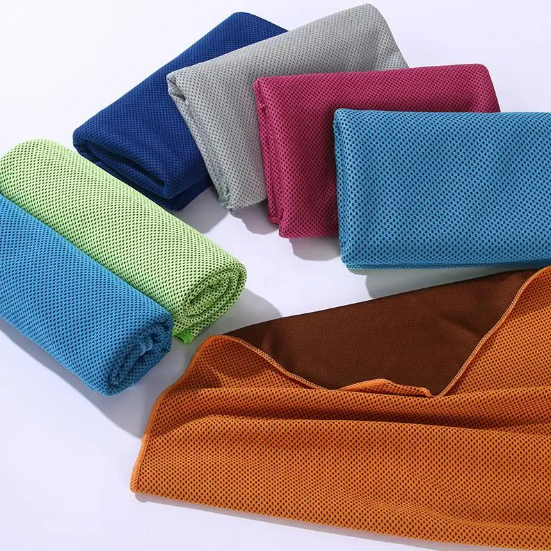 Ice Cold Towels Summer Cooling Sunstroke Sports Exercise Towels Cooler Running Quick Dry Soft Breathable Towel ni610