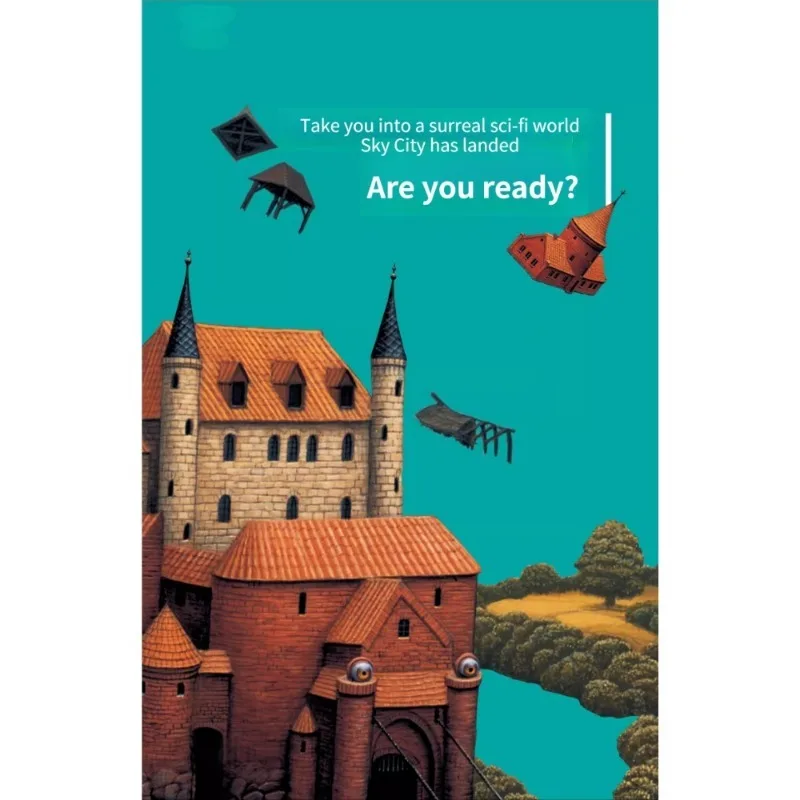 Jigsaw Puzzle 2000pcs Paper City of Sky High Difficulty Landscape Painting Creative Stress Relieving