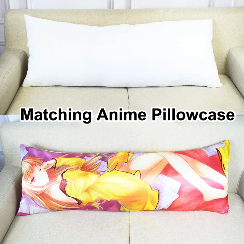 Almohada larga de Anime Dakimakura para el interior del cuerpo, cojín  blanco para dormir, 140x50cm/60x170cm/40x60cm/34x100cm - AliExpress