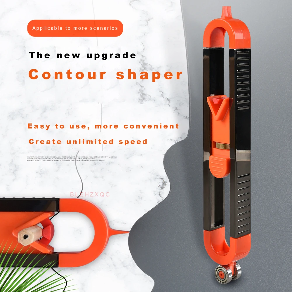 

New Contour Shaper With Lock Carpentry Measurement Shape Gauge Double-head Measurement Irregular Measurement Radian Tool