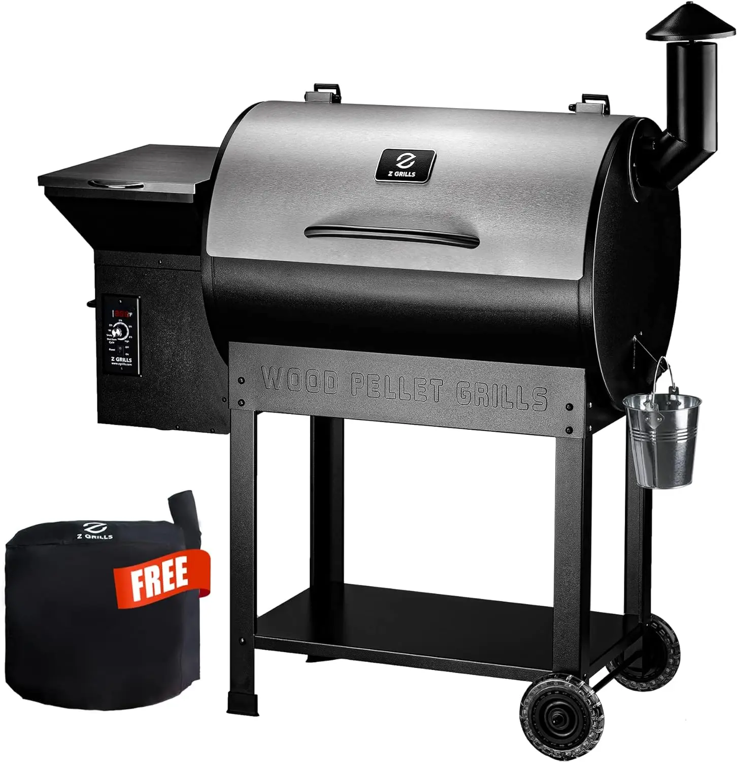 

Z GRILLS Wood Pellet Smoker Grill, 8 in 1 BBQ Grill with Auto Temperature Control,697 sq in Cooking Area for Backyard, Patio and