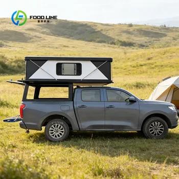 Tenda da Campeggio per Esterni - Attrezzatura Completa per Campeggio su Camion, Equipaggiamento Pop-up con Letto per Escursioni all'Aperto