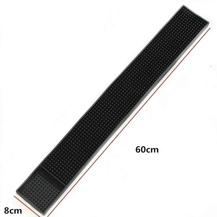 Rubber Bar Mat Coffee Maker Countertop Spill Mats Bar Service Mat Dish Glass Drying for Barista Cocktail Bartender Black bar mats