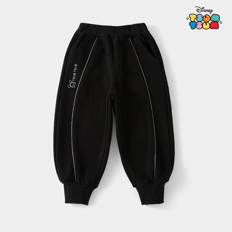 

Disney Mickey Mouse Trousers Sports Casual Cartoon Plus Velvet Comfortable Boys Girls Winter 8Years and Above Children‘s Clothes
