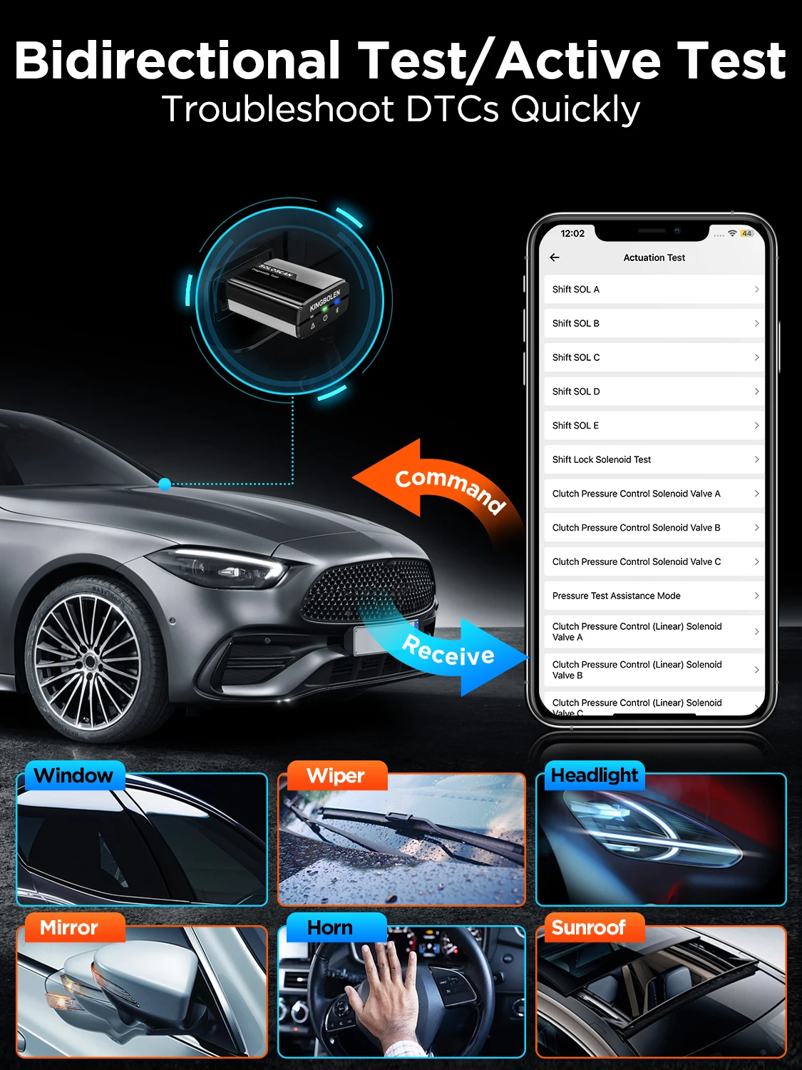 Für Honda, für Acura, für Dongfeng Honda, für GAC Honda KINGBOLEN Soloscan OBD2 Scanner Bidirektionales Diagnosegerät ECU-Codierung – Detail 8