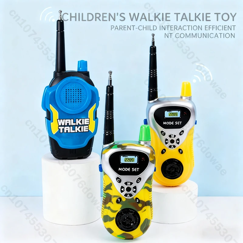Paire de talkie-walkie pour enfants, portée 50M, lanière Radio Uhf, Interphone, téléphone portable, jouets Parent-enfant, cadeau de noël