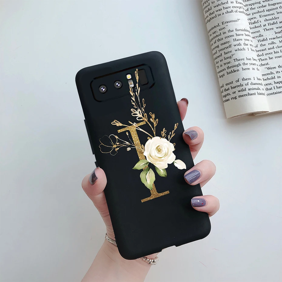 Chic Soft Silicone Phone Case with Cute Letters